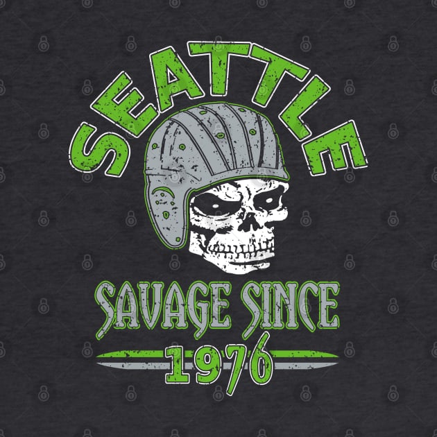 Seattle Pro Football - 1976 Grunge by FFFM